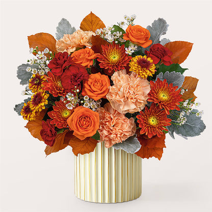 Merlot Bouquet with Ivory Vase – SOUTHERN BELLE'S FLORIST, Easley SC