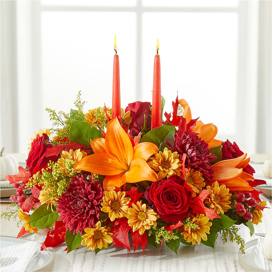 Autumn's Embrace Centerpiece – SOUTHERN BELLE'S FLORIST, Easley SC