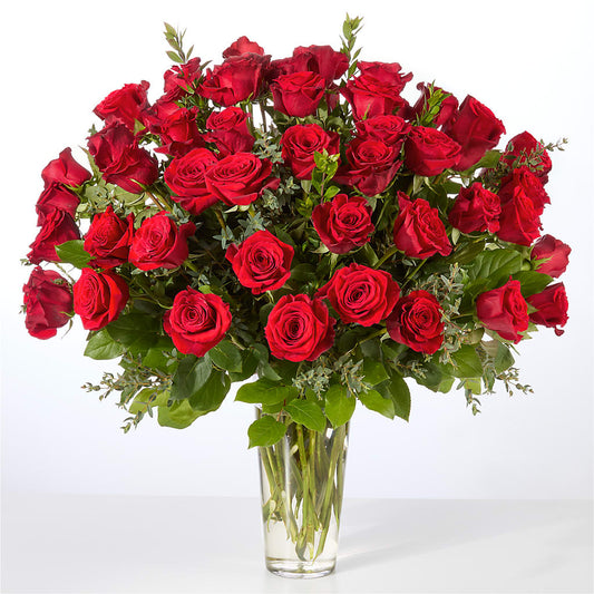 Forever Yours Fifty Stem Red Rose Bouquet – SOUTHERN BELLE'S FLORIST, Easley SC